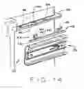 Fig. 10 - Support assembly for a refrigerator storage pan