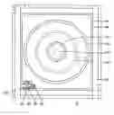 Fig. 01 - Liquid crystal display having circular shaped slits in the common and pixel electrodes