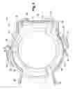 Fig. 05 - Headlight lamp holder equipped with claws oriented tangentially with respect to the wall of the lamp holder