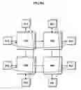 Fig. 13 - Computer chip for connecting devices on the chip utilizing star-torus topology