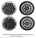 Fig. 05 - Target designs and related methods for enhanced cooling and reduced deflection and deformation