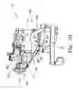 Fig. 34 - Stowing birthing bed foot section