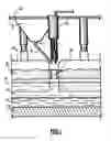 Fig. 02 - Device for fixing a chute to a powder-product-feed hopper of an electrolytic cell