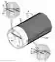 Fig. 01 - Image drum for selectively absorbing toner thereon