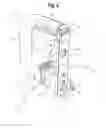 Fig. 03 - Public and private use lockable bicycle rack hanger for frame and tires