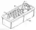 Fig. 01 - Combination lock having a knob rotatably mounted therein to activate/deactivate the locking mechanism of the combination lock