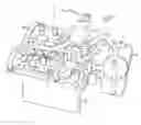 Fig. 01 - Cooling arrangement for a snow vehicle engine