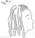 Fig. 06 - Snap on multiple section hair beads