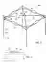 Fig. 04 - Collapsible gazebo frame with independent canopy support