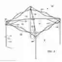 Fig. 05 - Collapsible gazebo frame with independent canopy support