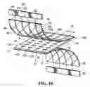 Fig. 10 - Solar cell with physically separated distributed electrical contacts