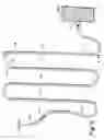Fig. 06 - Automatic pool cleaner power conduit including stiff sections and resilient axially flexible couplers