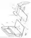 Fig. 02 - Locking device for a tray table system in a seat, in particular an aircraft passenger seat