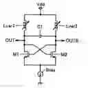 Fig. 01 - Oscillator circuit and L load differential circuit achieving a wide oscillation frequency range and low phase noise characteristics