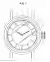 Fig. 02 - Timepiece having glass and glass-holding member removable as a unit from case band