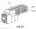 Fig. 22 - Patch panel with a motherboard for connecting communications jacks