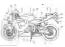 Fig. 01 - Air routing structure for a motorcycle, and motorcycle including same