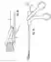 Fig. 12 - Compact suture punch with malleable needle