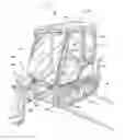 Fig. 01 - Tracked implement with pivotal front and trailing idlers and powered rear drive member