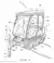 Fig. 02 - Tracked implement with pivotal front and trailing idlers and powered rear drive member