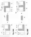 Fig. 19 - Modular laundry system with horizontal module spanning two laundry appliances