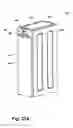 Fig. 30 - Modular laundry system with horizontal module spanning two laundry appliances