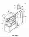 Fig. 35 - Modular laundry system with horizontal module spanning two laundry appliances