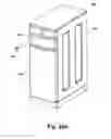 Fig. 40 - Modular laundry system with horizontal module spanning two laundry appliances