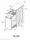 Fig. 41 - Modular laundry system with horizontal module spanning two laundry appliances
