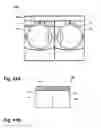 Fig. 57 - Modular laundry system with horizontal module spanning two laundry appliances