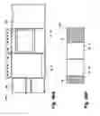 Fig. 65 - Modular laundry system with horizontal module spanning two laundry appliances