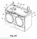 Fig. 22 - Modular laundry system with work surface