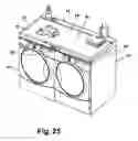 Fig. 22 - Modular laundry system with shelf module