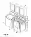 Fig. 35 - Modular laundry system with shelf module
