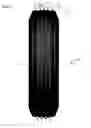 Fig. 02 - Tire having ribs, circumferential grooves and sipe pairs