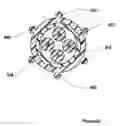 Fig. 24 - Support separators for high performance communications cable with optional hollow tubes for; blown optical fiber, coaxial, and/or twisted pair conductors