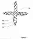Fig. 29 - Support separators for high performance communications cable with optional hollow tubes for; blown optical fiber, coaxial, and/or twisted pair conductors