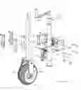 Fig. 14 - Powered maneuverable and retractable trailer jack device