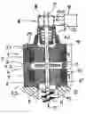 Fig. 01 - Sensor array for detecting the movement of a positioning element moved back and forth using an actuator