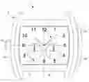 Fig. 01 - Watch provided with push-buttons comprising a mechanism for actuating delocalised control elements of a clockwork