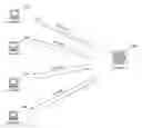 Fig. 01 - Duplicating digital streams for digital conferencing using switching technologies