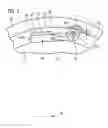Fig. 03 - Device for support of an adjusting ring which encompasses at a distance a circular blade carrier