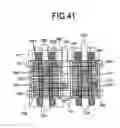 Fig. 34 - Method of fabricating a semiconductor integrated circuit that includes patterning a semiconductor substrate with a first photomask that uses metal for blocking light and patterning the same substrate with a second photomask that uses organic resin for blocking light