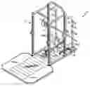 Fig. 01 - Weightlifting system with spotter platform