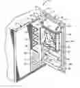 Fig. 01 - Beverage container storage and dispensing compartment for a refrigerator