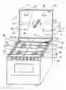 Fig. 01 - Kitchen-range, an oven and a self-cleaning assembly