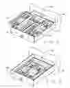 Fig. 04 - Expandable drawer inserts and organizers with hinged trays