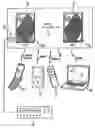 Fig. 01 - System for wireless audio signal distribution between a plurality of active loudspeakers