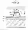 Fig. 14 - Manufacturing method for an organic EL display panel having electrode separators