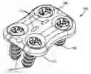 Fig. 01 - Resorbable anterior cervical plating system with screw retention mechanism